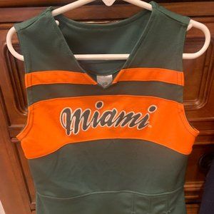 Miami Hurricanes Girls Cheerleader Dress Size 5/6